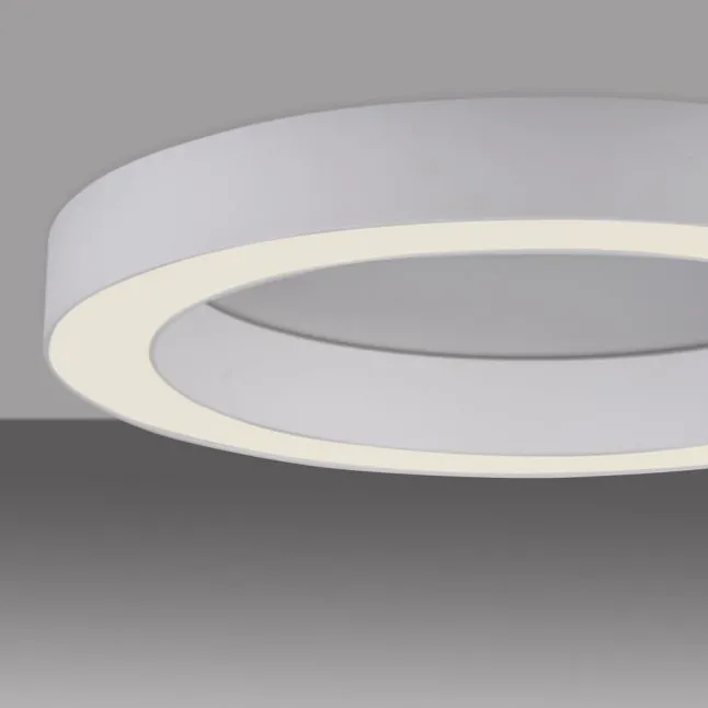 LED Deckenleuchte PURE Lines round snow, dimmbar