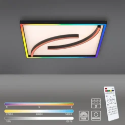 LED Deckenleuchte quadratisch Lichtszenen dimmbar Memoryfunktion