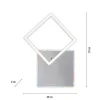 LED Deckenleuchte quadratisch aluminium CCT dimmbar Rainbow RGB