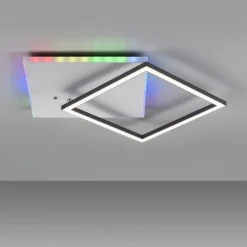 LED Deckenleuchte quadratisch aluminium CCT dimmbar Rainbow RGB