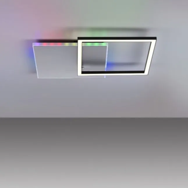LED Deckenleuchte quadratisch aluminium CCT dimmbar Rainbow RGB