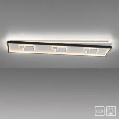 LED Deckenleuchte rechteckig schwarz weiß schaltbar warmweiß Licht