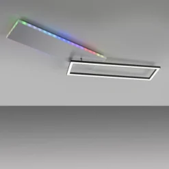LED Deckenleuchte rechteckig aluminium CCT dimmbar Rainbow RGB