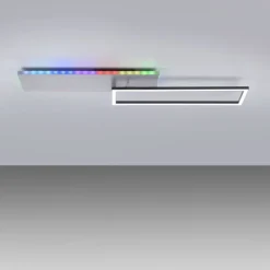 LED Deckenleuchte rechteckig aluminium CCT dimmbar Rainbow RGB