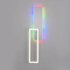 LED Deckenleuchte rechteckig aluminium CCT dimmbar Rainbow RGB