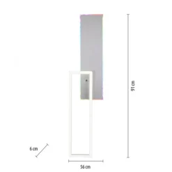 LED Deckenleuchte rechteckig aluminium CCT dimmbar Rainbow RGB