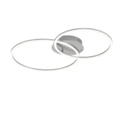 LED Deckenleuchte, ringförmig, warmweiß, dimmbar, 2 flammig, filigran