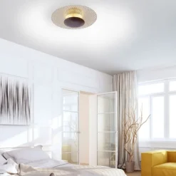 LED Deckenleuchte, rost-gold, indirekt, blendfrei, dimmbar, Memory Funktion