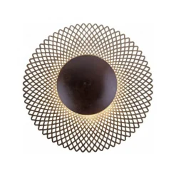 LED Deckenleuchte, rost-gold, indirekt, blendfrei, dimmbar, Memory Funktion
