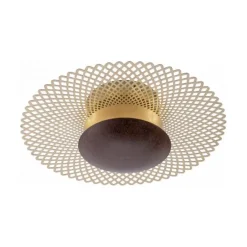 LED Deckenleuchte, rost-gold, indirekt, blendfrei, dimmbar, Memory Funktion