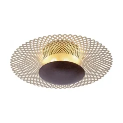 LED Deckenleuchte, rost-gold, indirekt, blendfrei, dimmbar, Memory Funktion