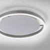 LED Deckenleuchte, rund, aluminium, dimmbar über Wandschalter