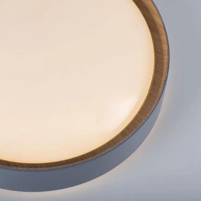 LED-Deckenleuchte, rund, Ø 40 cm, dimmbar, grau, Holdekor