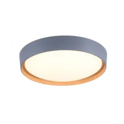 LED-Deckenleuchte, rund, Ø 40 cm, dimmbar, grau, Holdekor