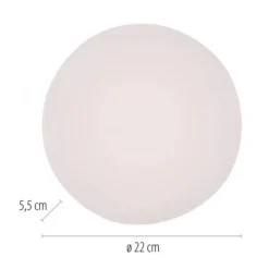 LED Deckenleuchte rund D=22cm weiß warmweiß 3000K