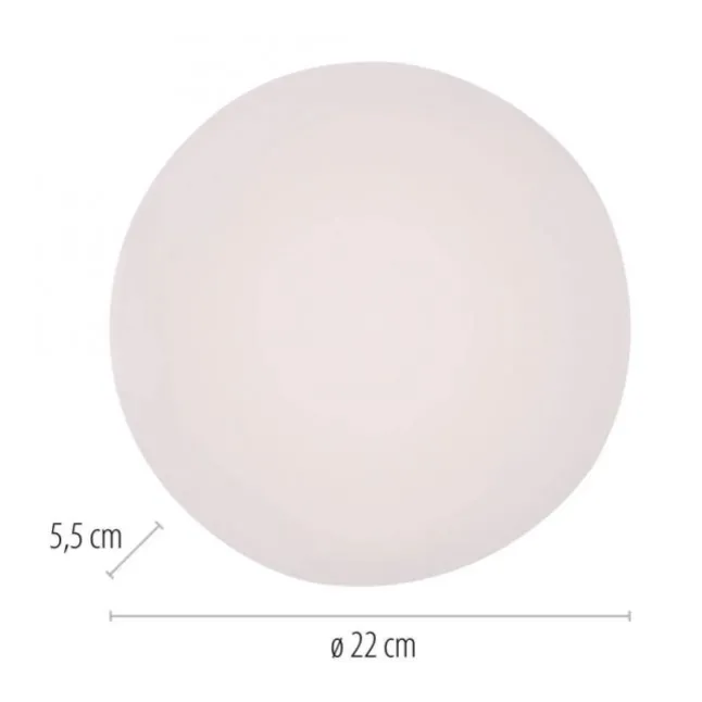 LED Deckenleuchte rund D=22cm weiß warmweiß 3000K