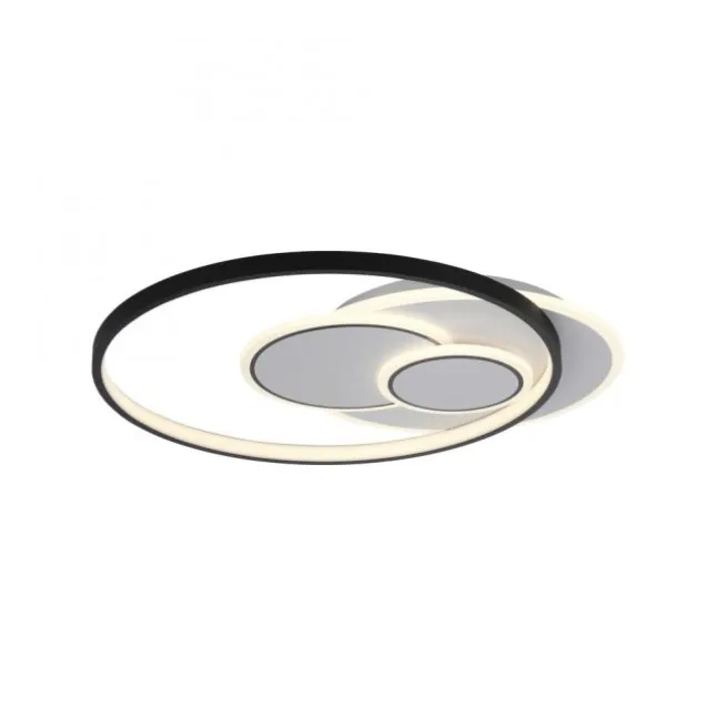 LED Deckenleuchte rund schwarz weiß schaltbar warmweiß Licht