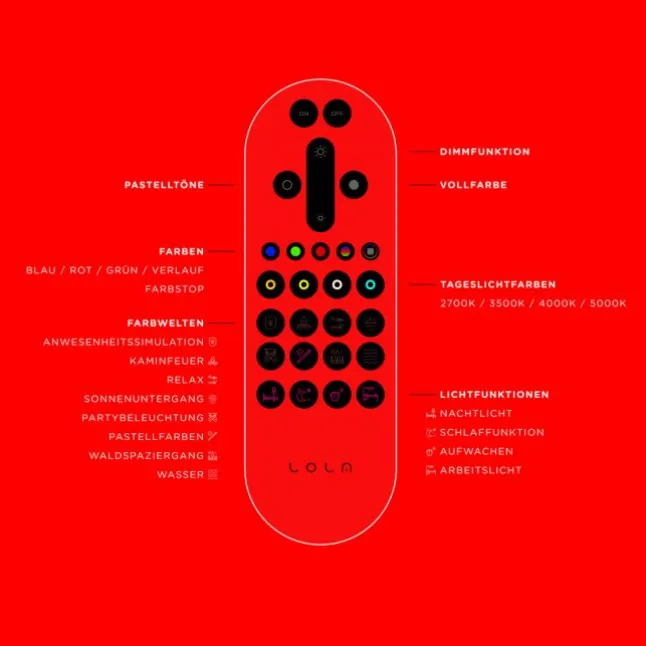 LED Deckenleuchte, rund, schwarz, Smart Home, Farbwechselmodus, dimmbar