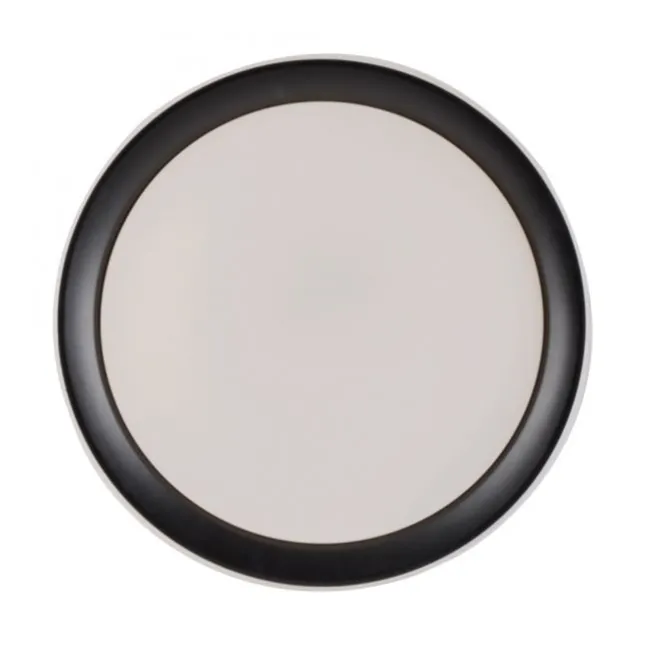 LED Deckenleuchte, rund, schwarz, Smart Home, Farbwechselmodus, dimmbar