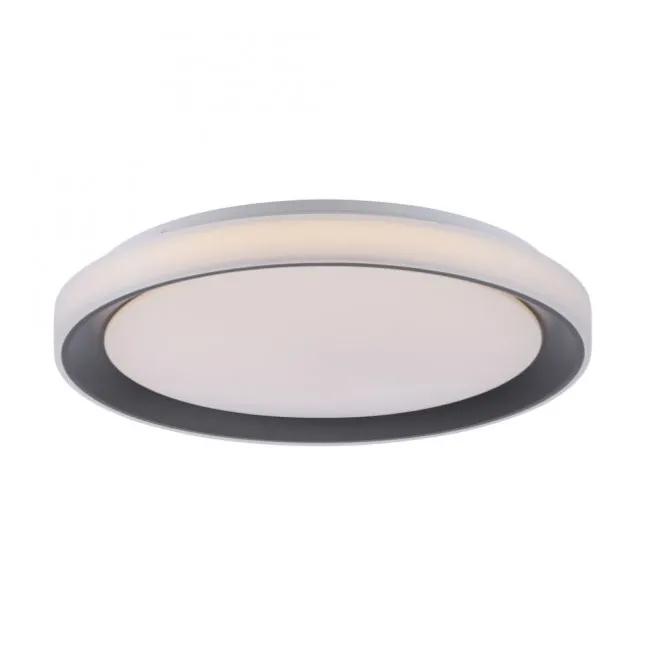 LED Deckenleuchte, rund, schwarz, Smart Home, Farbwechselmodus, dimmbar