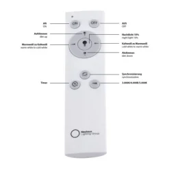 LED-Deckenleuchte, rund, Sternenhimmeloptik, CCT, Ø 60cm, Kristallrand