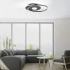 LED Deckenleuchte rund Switchmo schwarz 3 Stufen Dimmung modern