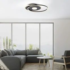 LED Deckenleuchte rund Switchmo schwarz 3 Stufen Dimmung modern