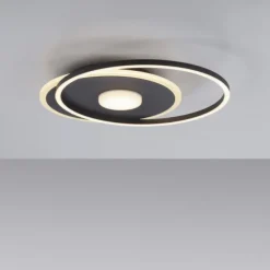LED Deckenleuchte rund Switchmo schwarz 3 Stufen Dimmung modern