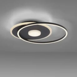 LED Deckenleuchte rund Switchmo schwarz 3 Stufen Dimmung modern