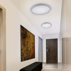 LED Deckenleuchte, rund, weiß, Sternenhimmeloptik, Ø 60cm, dimmbar