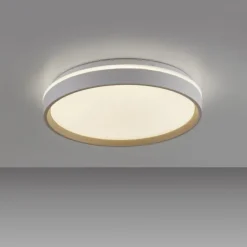 LED Deckenleuchte sandfarben, CCT Fernbedienung
