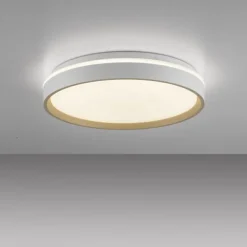 LED Deckenleuchte sandfarben, CCT Fernbedienung