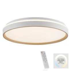 LED Deckenleuchte sandfarben, warmweiß - kaltweiß dimmbar