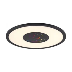 LED Deckenleuchte schwarz CCT RGB Fernbedienung dimmbar Memoryfunktion
