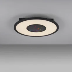 LED Deckenleuchte schwarz CCT RGB Fernbedienung dimmbar Memoryfunktion