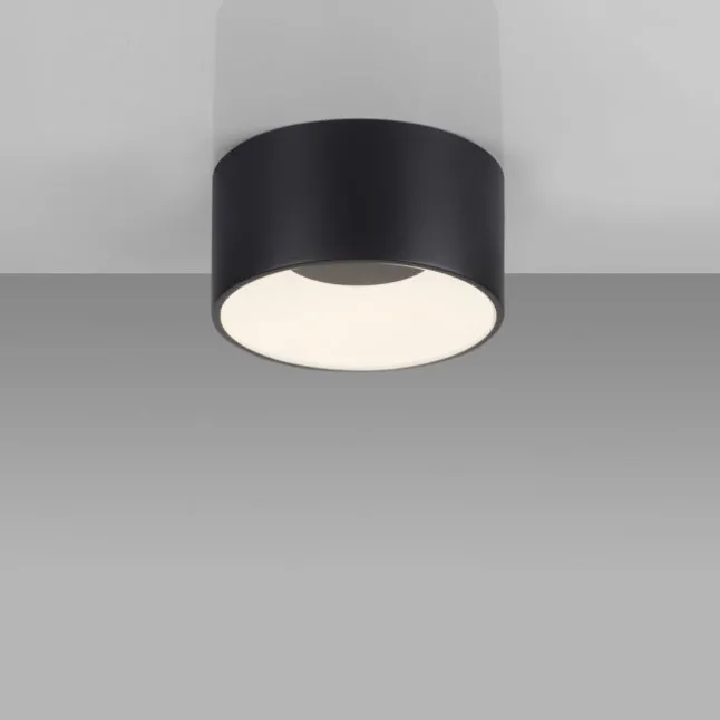LED Deckenleuchte schwarz D=16cm dimmbar SymplyDim Spot