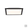 LED-Deckenleuchte, schwarz, eckig, flach, Innenleuchte