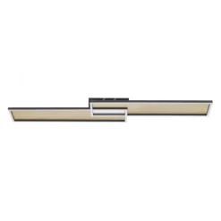 LED Deckenleuchte, schwarz-gold, modernes Design, dimmbar, Fernbedienung
