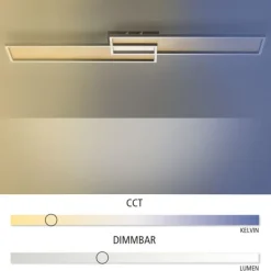 LED Deckenleuchte, schwarz-gold, modernes Design, dimmbar, Fernbedienung