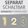 LED Deckenleuchte schwarz JARIK einflammig, getrennt schaltbar, schwenkbar
