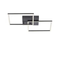 LED Deckenleuchte, schwarz, Lichtfarbensteuerung, Fernbedienung, dimmbar