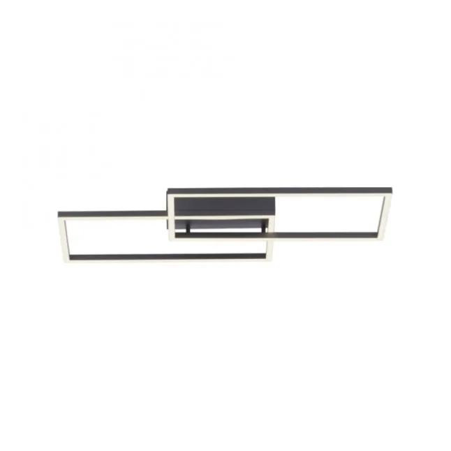 LED Deckenleuchte, schwarz, modern, Farbsteuerung, dimmbar, Fernbedienung