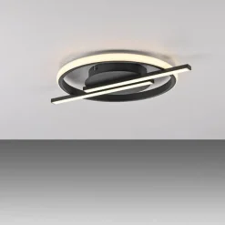 LED Deckenleuchte schwarz modernes Design SimplyDim Memoryfunktion
