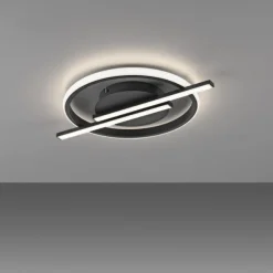 LED Deckenleuchte schwarz modernes Design SimplyDim Memoryfunktion