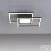 LED Deckenleuchte schwarz quadratisch modern steuerbar Innenlampe