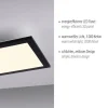 LED Deckenleuchte schwarz rechteckig 80x25cm flach warmweiß energiesparend
