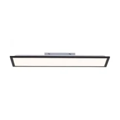 LED Deckenleuchte schwarz rechteckig 80x25cm flach warmweiß energiesparend