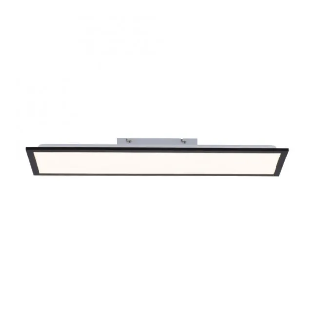 LED Deckenleuchte schwarz rechteckig 80x25cm flach warmweiß energiesparend
