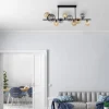 LED Deckenleuchte schwarz rund Rauchglas Amberglas warmweiß