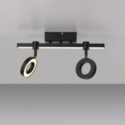 LED Deckenleuchte schwarz Smarthome dimmbar Fernbedienung App